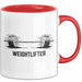 Gewichtheber Tasse Geschenkidee für Fitness Biest Rot Trendation