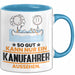 Kanufahrer Geschenk Tasse So Gut Kann Nur Ein Kanufahrer Aussehen Geschenkidee Kaffee-Becher Blau Trendation