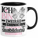 Zweiradmechanikerin Ausbildung Start Geschenk Tasse Ich Bin Zweiradmechanikerin In Der Ausbildung Ich Darf Das Kaffee-Becher Geschenkidee Schwarz Trendation