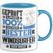 Windsurfer Geschenk Lustiger Spruch für Windsurfer Geschenkidee Bester Windsurfer Der Welt Blau Trendation