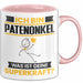 Patenonkel Tasse Geschenk für Patenonkel Geburtstag Lustiger Spruch Kaffee-Becher Was Ist Deine Superkraft Rosa Trendation