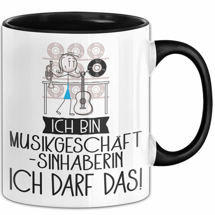 Geschenk für Musikgeschäftsinhaberin Tasse Lustige Geschenkidee Geburtstag Ich Bin Musikgeschäftsinhaberin Ich Darf Das Trendation