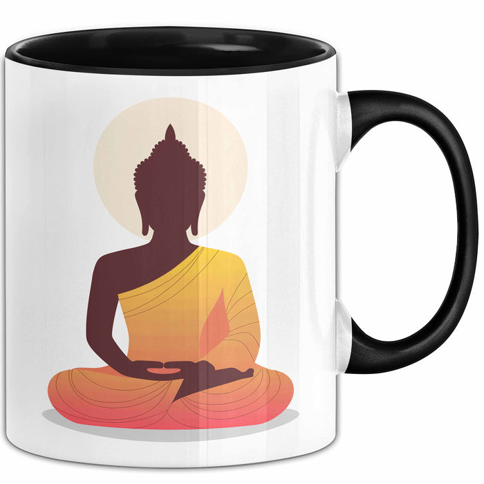 Buddha Zen Buddhismus Yoga Meditation Spirituell Tasse Geschenk Lustige Geschenkidee Spruch Trendation