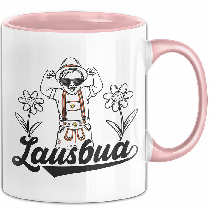Lausbua Tasse Geschenk Oktober München Geschenkidee Becher Rosa Trendation