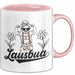 Lausbua Tasse Geschenk Oktober München Geschenkidee Becher Rosa Trendation
