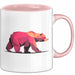 Bär Tierliebhaber Tasse Geschenk Lustige Geschenkidee Spruch Rosa Trendation