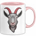 Ziegenliebhaber Tasse Geschenkidee Stalltier Enthusiast Geschenkidee Lustig Rosa Trendation
