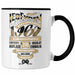 TRENDATION 60. Geburtstag Tasse Frau Mann Geschenk 60er Geschenkidee 60 Mutter Vater Schwarz Trendation