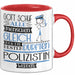 Polizistin Geschenk Becher Tasse Gott Schuf Alle Menschen Gleich Nur Die Besten Durfeten Polizistin Werden Geschenkidee Lustig Rot Trendation