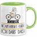 Geschenk für Mountainbike-Guide Tasse Lustige Geschenkidee Geburtstag Ich Bin Mountainbike-Guide Ich Darf Das Grün Trendation