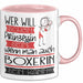 Boxerin Tasse Geschenk Spruch Wer Will Schon Prinzessin Sein Wenn Man Auch Boxerin Sein Kann Rosa Trendation