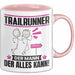 Trailrunner Tasse Geschenk für Trailrunner Der Mann Der Alles Kann Geschenkidee zum Geburtstag Rosa Trendation