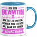 Beamter Öffentlicher Dienst Tasse Geschenk Lustige Geschenkidee Spruch Ich Bin Beamtin Blau Trendation