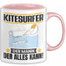 Kitesurfer Tasse Geschenk für Kitesurfer Der Mann Der Alles Kann Geschenkidee zum Geburtstag Rosa Trendation