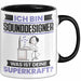Sounddesigner Tasse Geschenk für Sounddesigner Geburtstag Lustiger Spruch Kaffee-Becher Was Ist Deine Superkraft Schwarz Trendation