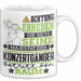 Konzertgänger Geschenk Tasse Lustiger Spruch Erheben Sie Sich Der Konzertgänger Betritt den Raum Weiß Trendation