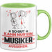 Musiker Geschenk Tasse So Gut Kann Nur Ein Musiker Aussehen Geschenkidee Kaffee-Becher Grün Trendation