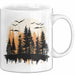 Wald Tasse Geschenk Wandern Geschenkidee Wanderlustige Weiß Trendation