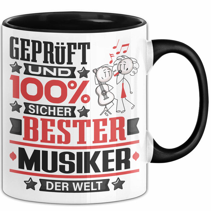 Musiker Geschenk Lustiger Spruch für Musiker Geschenkidee Bester Musiker Der Welt Schwarz Trendation