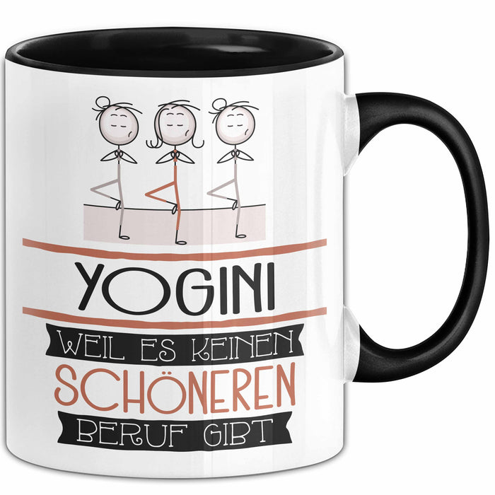 Yogini Weil Es Keinen Schöneren Beruf Gibt Tasse Geschenk für Eine Yogini Lustig Trendation