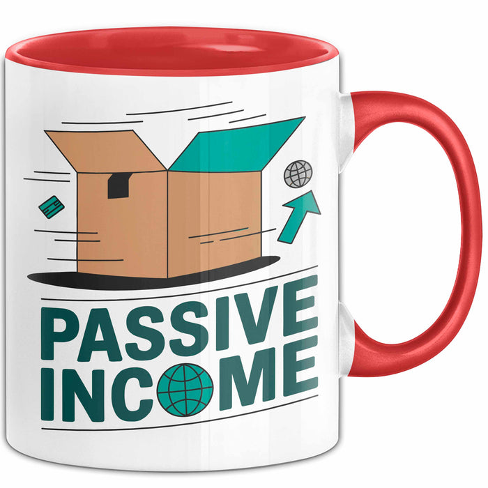 Dropshipper Tasse Geschenkidee für passives Einkommen Rot Trendation