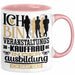 Veranstaltungskauffrau Ausbildung Start Geschenk Tasse Ich Bin Veranstaltungskauffrau In Der Ausbildung Ich Darf Das Kaffee-Becher Geschenkidee Rosa Trendation