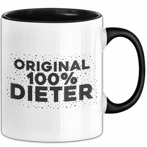 Dieter Tasse Original 100% Dieter Geschenk Schwarz Trendation