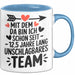 Romantische Pärchen Tasse Geschenk Team seit 12,5 Jahren Geschenkidee Lustig Blau Trendation