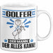 Golfer Tasse Geschenk für Golfer Der Mann Der Alles Kann Geschenkidee zum Geburtstag Weiß Trendation