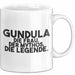 Gundula Tasse Gundula – Die Frau. Der Mythos. Die Legende. Geschenk Weiß Trendation