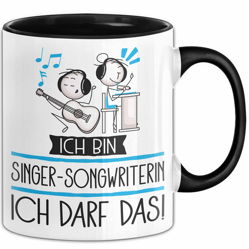 Geschenk für Singer-Songwriterin Tasse Lustige Geschenkidee Geburtstag Ich Bin Singer-Songwriterin Ich Darf Das Trendation