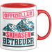 Ski Tasse Geschenk Grafik Offizieller Skihasen Betreuer Becher Rot Trendation