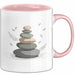 Meditationsfan Tasse Geschenkidee für Achtsamkeitssuchende Rosa Trendation