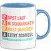 Papa Vatertag Tasse Geschenk Lustige Geschenkidee Spruch Pupst Laut Am Schnarchen Pisel Daneben Blau Trendation
