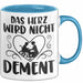 Altenpflegerin Altenpfleger Tasse Geschenk Altenpflege Spruch Das Herz Wird Nicht Dement Blau Trendation
