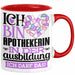 Apothekerin Ausbildung Start Geschenk Tasse Ich Bin Apothekerin In Der Ausbildung Ich Darf Das Kaffee-Becher Geschenkidee Rot Trendation