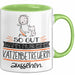 Katzenbetreuerin Geschenk Tasse So Gut Kann Nur Eine Katzenbetreuerin Aussehen Geschenkidee Geburtstag Weihnachten Lustig Grün Trendation