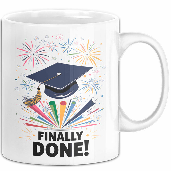 Abschluss Tasse Geschenk Lustige Geschenkidee Spruch Für Neue Absolventen Weiß Trendation
