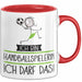 Geschenk für Handballspielerin Tasse Lustige Geschenkidee Geburtstag Ich Bin Handballspielerin Ich Darf Das Rot Trendation