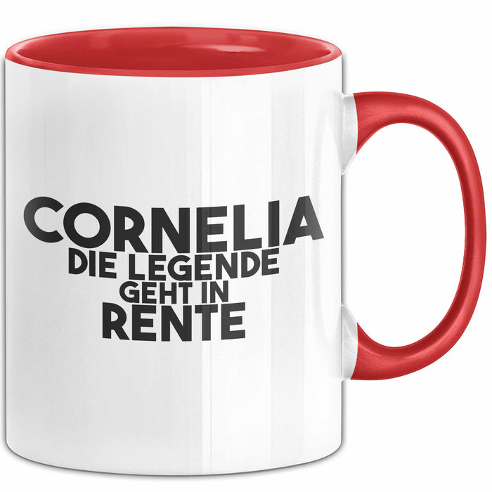 Cornelia Tasse Cornelia – Die Legende Geht In Rente Geschenk