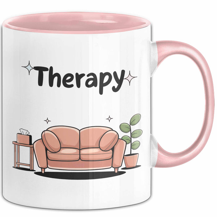 Therapeut Tasse Geschenk Lustige Geschenkidee Spruch Für Mentale Gesundheit Befürworter Rosa Trendation