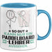 Paddelboard-Lehrer Geschenk Tasse So Gut Kann Nur Ein Paddelboard-Lehrer Aussehen Geschenkidee Kaffee-Becher Blau Trendation