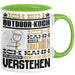 Outdoor-Koch Geschenk Kaffee-Tasse Geschenkidee für Outdoor-Koch Ich Bin Outdoor-Koch Ich Kann Es Dir Erklären Jedoch Nicht Für Dich Verstehen Spruch Lustig Grün Trendation