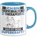Tierverhaltenstherapeut Tasse Geschenk für Tierverhaltenstherapeut Geburtstag Lustiger Spruch Kaffee-Becher Was Ist Deine Superkraft Blau Trendation