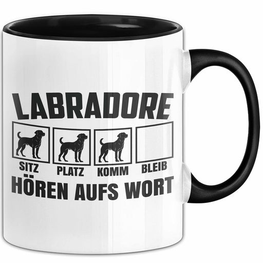Labradore Hören Aufs Wort Tasse Geschenk Labrador Besitzer Mama Becher Trendation