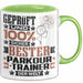 Parkour-Trainer Geschenk Lustiger Spruch für Parkour-Trainer Geschenkidee Bester Parkour-Trainer Der Welt Grün Trendation