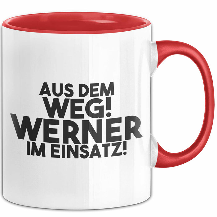 Werner Tasse Aus Dem Weg! Werner Im Einsatz! Geschenk