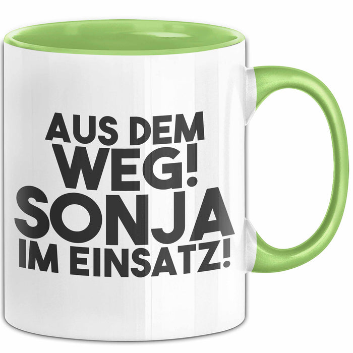 Sonja Tasse Aus Dem Weg! Sonja Im Einsatz! Geschenk