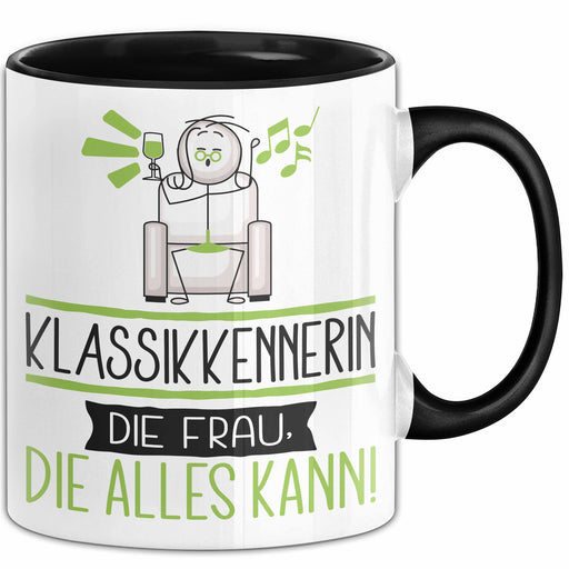 Klassikkennerin Geschenk Tasse Becher Die Frau Die Allen Kann Geschenkidee für eine Klassikkennerin Lustig Trendation