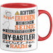 DIY-Bastler Geschenk Tasse Lustiger Spruch Erheben Sie Sich Der DIY-Bastler Betritt den Raum Rot Trendation